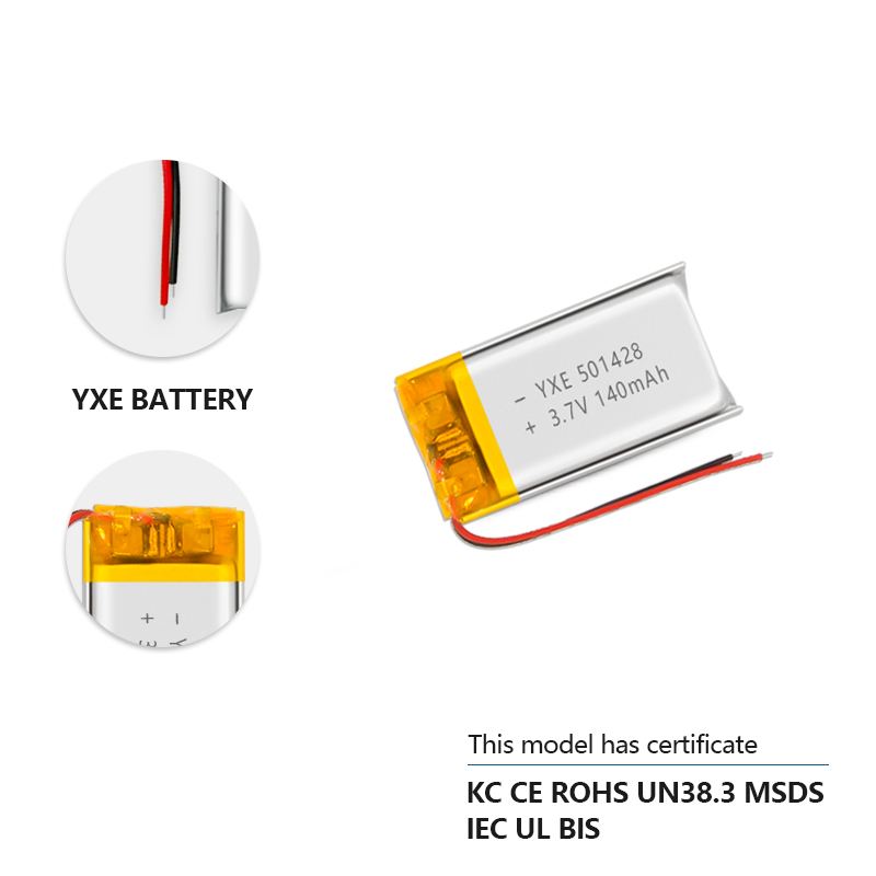 3.7 V 锂离子电池102023-400mah